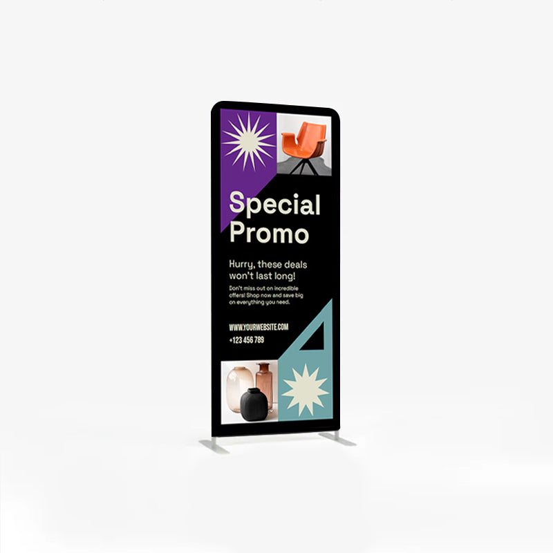 Custom Stand Banner With Printing - Single Side