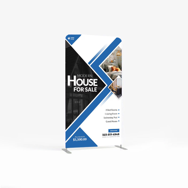 Custom Stand Banner With Printing - Single Side