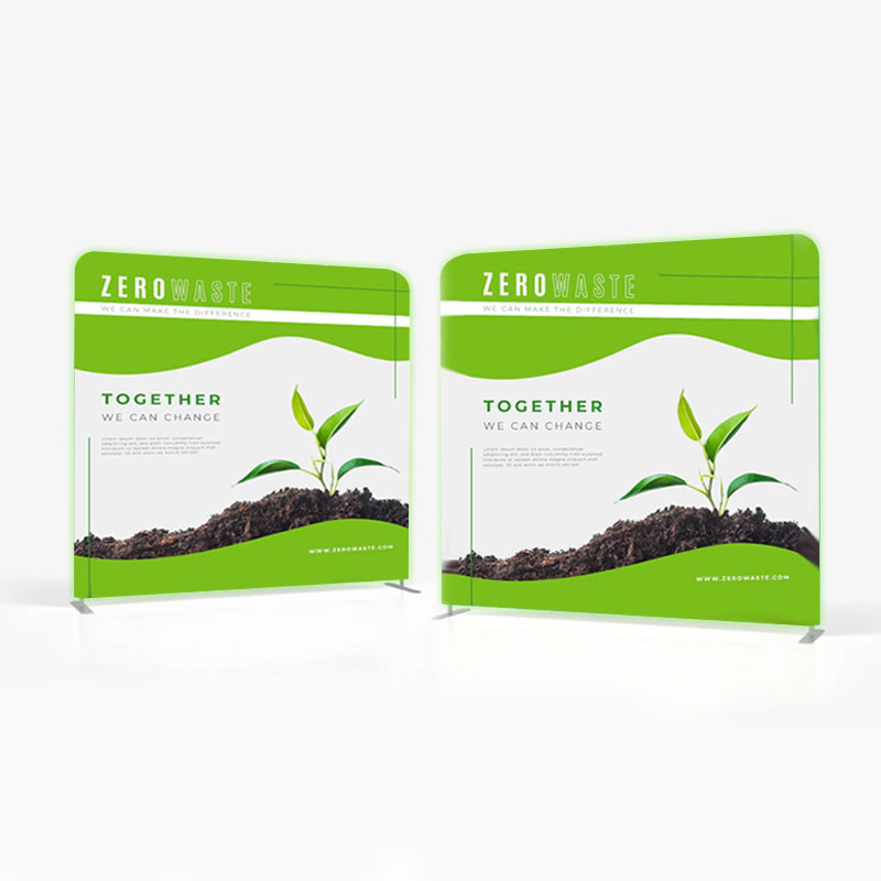 Custom Stretch Fabric Backlit Wall Display With Printing Double Side