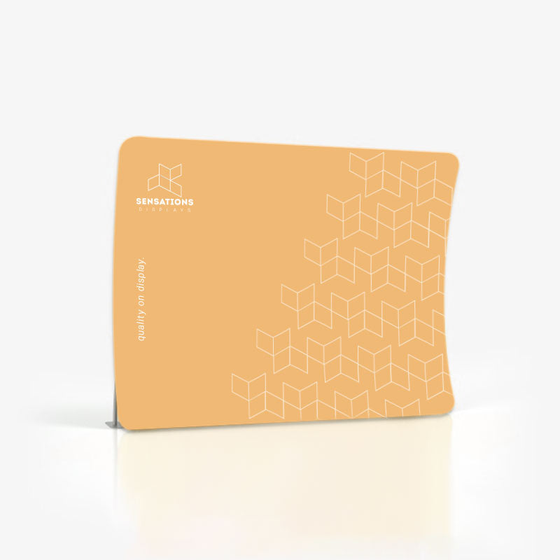Pop-Up Trade Show Curved Display Only Printing Single side