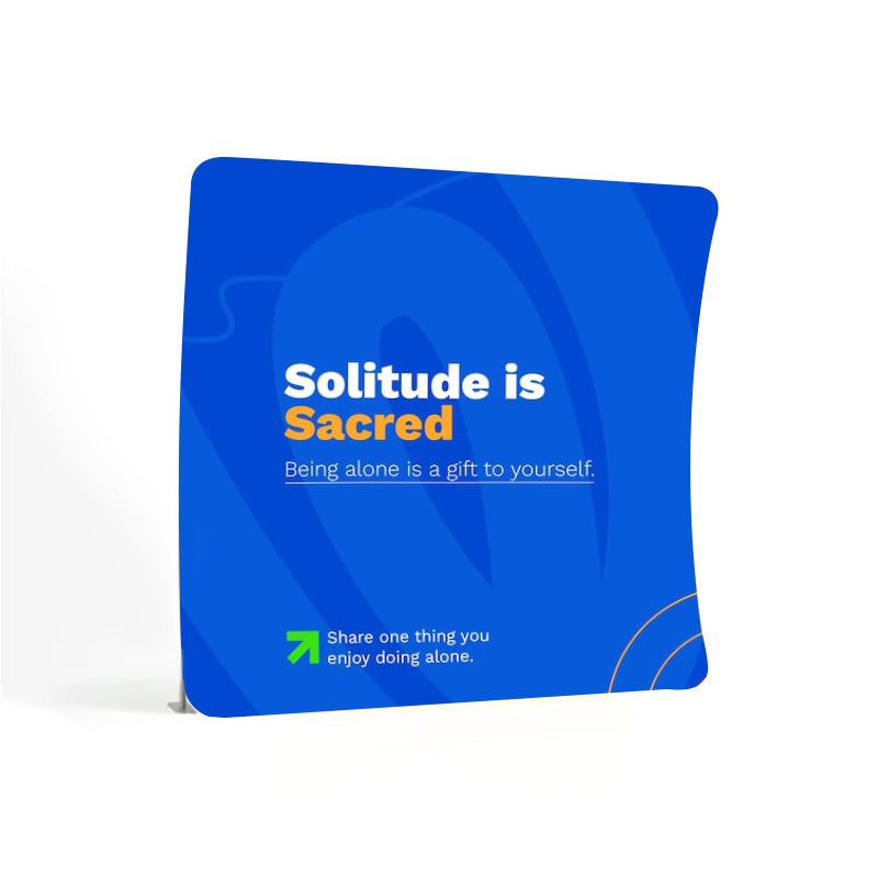 Pop-Up Trade Show Curved Display With Printing—Single Side